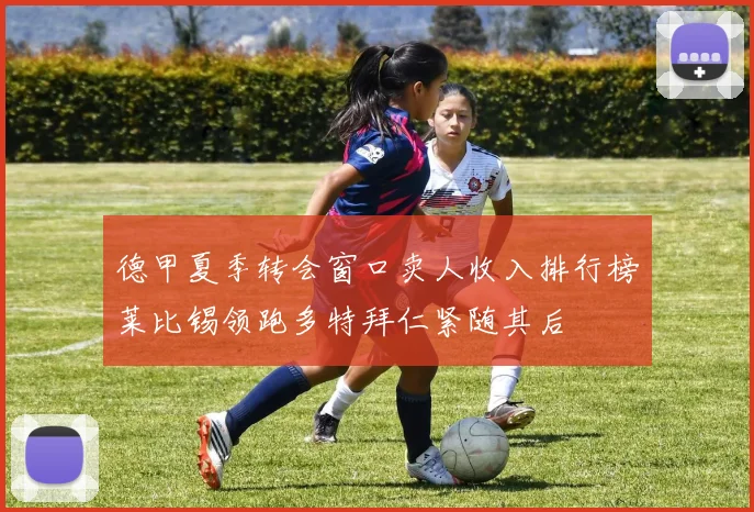 德甲夏季转会窗口卖人收入排行榜莱比锡领跑多特拜仁紧随其后